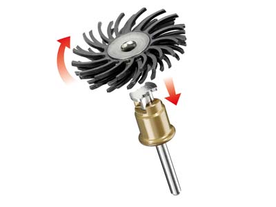 Grobkornige Schleifbürste, Dremel Speedclic - Standard Bild - 2