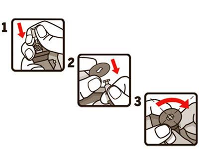 Großkörnige Schleifbürste, Dremel Speedclic - Standard Bild - 3