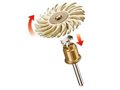 Schleifbürste Mit Mittlerer Körnung, Dremel Speedclic - Standard Bild - 2