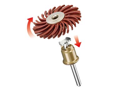 Schleifbürste Mit Feiner Körnung, Dremel Speedclic - Standard Bild - 2