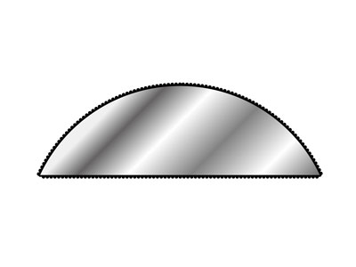 Halb-rund, Spitz Zulaufende Feile Nr. 1566, 150mm G1, Vallorbe - Standard Bild - 4