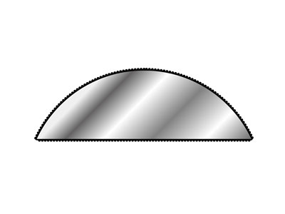 Halbrundfeile Nr. 1560, 150 MM G00, Vallorbe - Standard Bild - 4