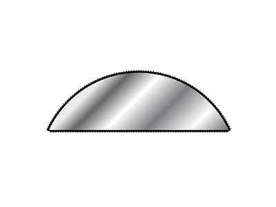 Halbrundfeile, 200 mm, Glatter Schliff - Standard Bild - 2