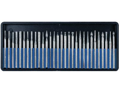 Satz Von 30 Diamantfräsern, Medium - Standard Bild - 1