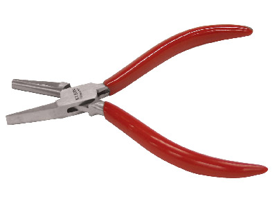 Halbrundzange Mit Flachzange, Rotergriff, 130 MM - Standard Bild - 1