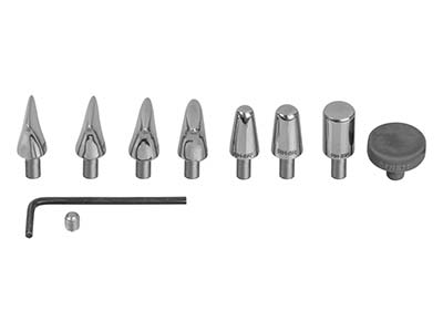 Fretz Maker Deluxe Hammer-set Mit Sieben Metallaufsätzen Und Halterung - Standard Bild - 6