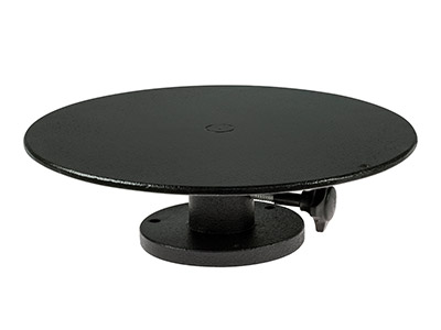 Drehbare Lötenstütze Schwarz, Durchmesser 20 Cm - Standard Bild - 1