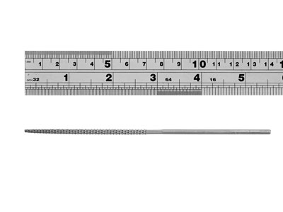 Satz Von 6 Raspelfeilen Für Wachs, 140mm Feinkörnig, Vallorbe - Standard Bild - 5