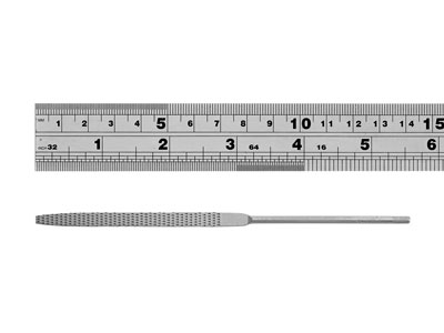 Satz Von 6 Raspelfeilen Für Wachs, 140mm Feinkörnig, Vallorbe - Standard Bild - 6