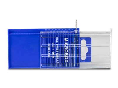 Satz Von 20 Bohrern, Durchmesser Von 0,30 MM Bis 1,60 MM - Standard Bild - 3