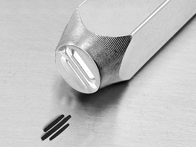 Impressart Texturierstempel, Motiv Diagonalstreifen, 6 MM - Standard Bild - 1