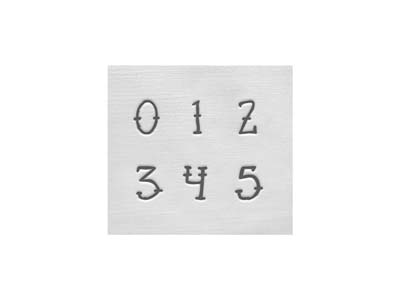 Impressart Stempel, Sailor-zahlen, 4 MM - Standard Bild - 4