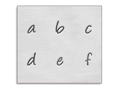Impressart Basic Stempel, Alphabetbridgette Kleinbuchstaben, 3 MM - Standard Bild - 2