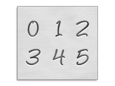 Impressart Basic Stempel, Zahlenbridgette, 3 MM - Standard Bild - 2