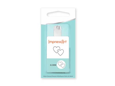 Impressart Designstempel, Ineinandergreifende Herzen, 9,5 mm - Standard Bild - 2