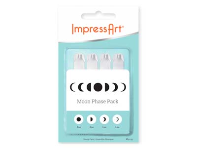 Impressart Designstempel Mondphasen, 4 mm, 4er-pack - Standard Bild - 1