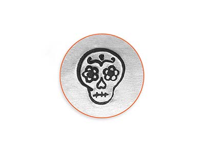 Impressart Signature-stempel Mit Sugar Skull-totenkopfmotiv, 6 mm - Standard Bild - 4