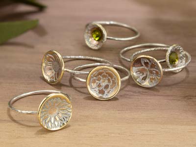 Impressart Signature Prägestempel, Blumenmotiv, 9,50 MM - Standard Bild - 3