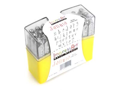 Impressart Stempel, Alphabet Jeaniekleinbuchstaben, 4 MM - Standard Bild - 2