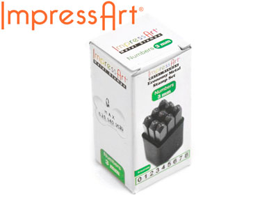 Impressart Stempel, Eco-zahlen 3mm - Standard Bild - 2