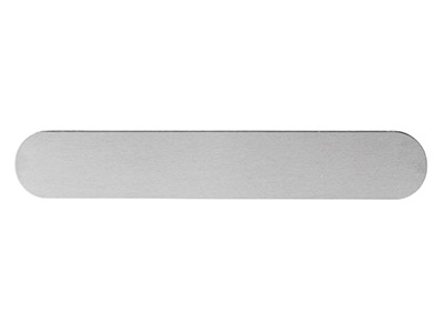Impressart Cuff Armreif-rohlinge Aus Aluminium , 25.4mm X 150mm, 5er-pack