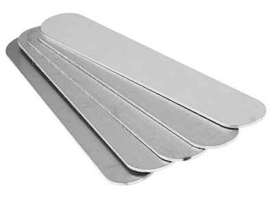 Aluminium Rohling, Für Armband 25,40 X 150 Mm, Impressart, Packung Zu 5 - Standard Bild - 2