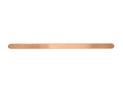 Kupferrohling, Für Armband 6 X 150 Mm, Impressart, 5er-pack