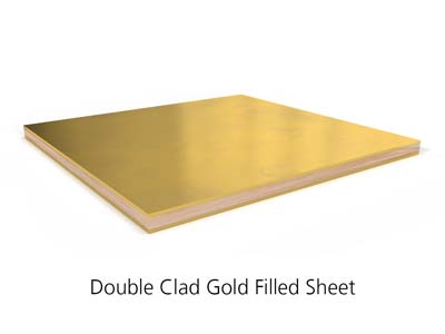 Blech, Goldfilled, 1,00 mm, Halbhart - Standard Bild - 2
