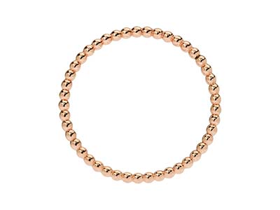 Roségold-gefüllter Perlenring, 1,5 mm, Größe 16 - Standard Bild - 3