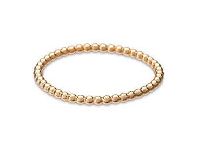 Roségold-gefüllter Perlenring, 1,5mm, Gröe 18 14