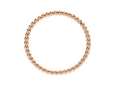 Perlenring Kugel 1,50 Mm, Gold Filled Ros{, Ringgröße 61 - Standard Bild - 3