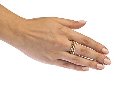 Perlenring Kugel 3 Mm, Goldfüllung,ringgröße 54 - Standard Bild - 5