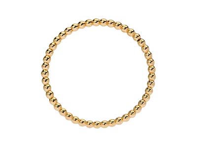 Perlenring Kugel 1,50 Mm, Gold Filled, Ringgröße 56 1/2 - Standard Bild - 3