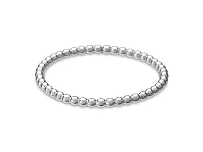 Geperlter Ring Perle 1,50 Mm, Silber925, Ringgröe 50