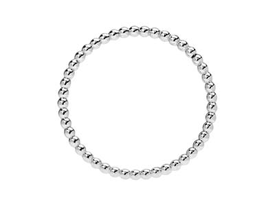 Geperlter Ring Perle 1,50 Mm, Silber925, Ringgröße 52 - Standard Bild - 3
