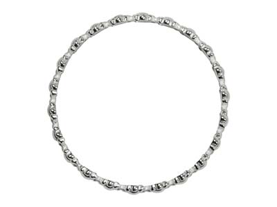 Ring Mit Ausgefallenen Blumenmotiven 3 Mm, 925 Silber, Ringgröße 50 - Standard Bild - 2