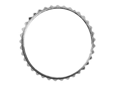 Ring Pyramidenmotive 3 Mm, Silber 925, Ringgröße 55 - Standard Bild - 2