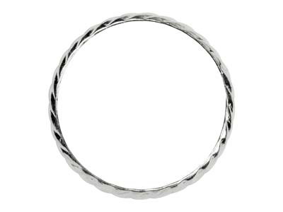 St Sil Rope Twist Ring 3mm Size K - Standard Bild - 2