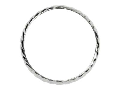 St Sil Rope Twist Ring 3mm Size O - Standard Bild - 2