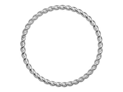 0,9 MM Gedrehter Ring, Silber925, Ringgröe 49
