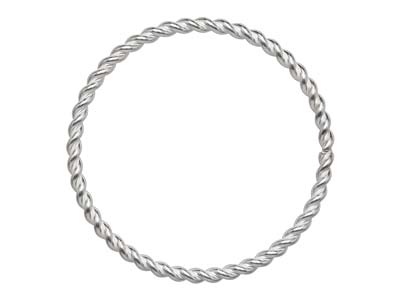 Gedrehter Ring 0,9 Mm, Silber 925, Ringgröe 54