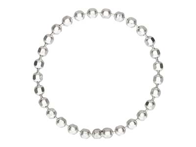 St Sil Bead Chain Ring 1.5mm Size J/k - Standard Bild - 1