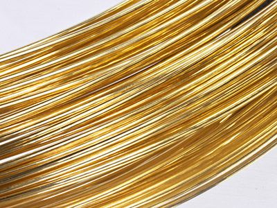 9 Kt Gelbgold, Df 0,50 mm Durchmesser, Runddraht, 100 % Recyceltes Gold - Standard Bild - 1