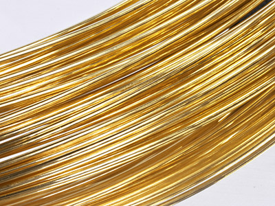 Runddraht Gelbgold 9k Geglüht, 0,50mm