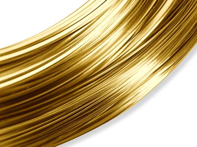 Runddraht Gold Filled 12 Hart, 0,50mm