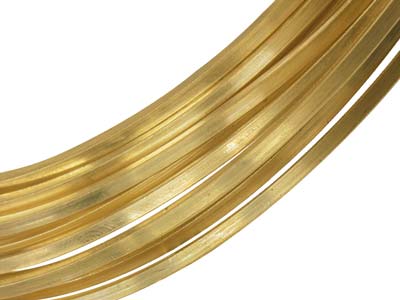 9 Kt Gelbgolddraht, Df, Vierkant, 3,00mm, Weichgeglüht, 100  Recyceltes Gold