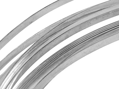 Rechteckiger Feinsilberdraht, 1,00x0,20mm, Weichgeglüht, 3m Länge, 6,2g, 100  Recyceltes Silber