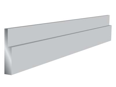 Stützdraht, Sterlingsilber, 4,8mmx0,9mmx0,4mm, 100  Recyceltes Silber