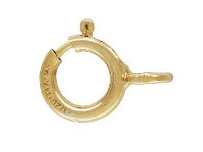Offener Federring 5 Mm, Goldfüllung, Packung Zu 5