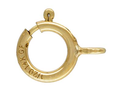 Federring 6 Mm, Gold Filled, Beutelmit 5 Stück